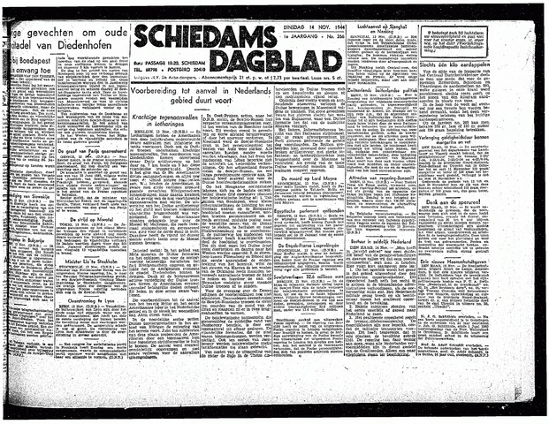 Schiedamsch Dagblad 1944-11-14