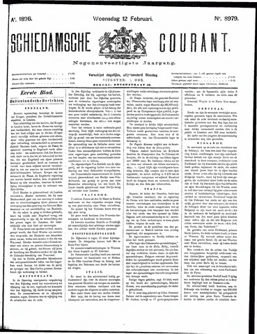 Schiedamsche Courant 1896-02-12