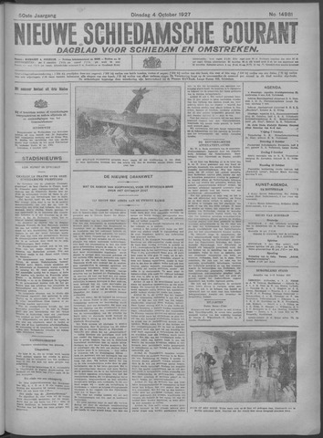 Nieuwe Schiedamsche Courant 1927-10-04