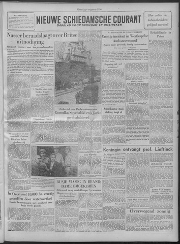 Nieuwe Schiedamsche Courant 1956-08-06