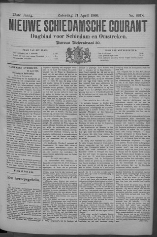 Nieuwe Schiedamsche Courant 1900-04-21