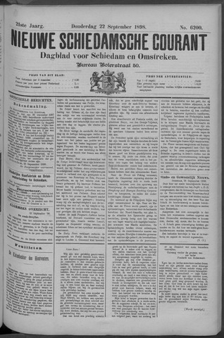 Nieuwe Schiedamsche Courant 1898-09-22