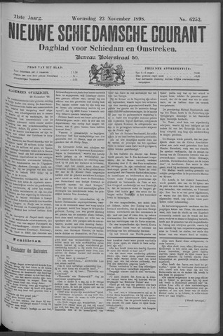 Nieuwe Schiedamsche Courant 1898-11-23