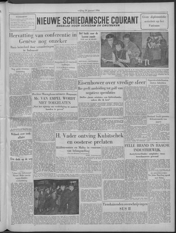 Nieuwe Schiedamsche Courant 1956-01-20