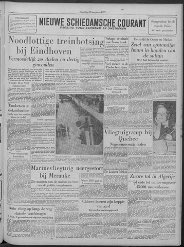 Nieuwe Schiedamsche Courant 1957-08-12