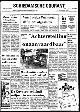 Rotterdamsch Nieuwsblad / Schiedamsche Courant / Rotterdams Dagblad / Waterweg / Algemeen Dagblad 1981-02-26