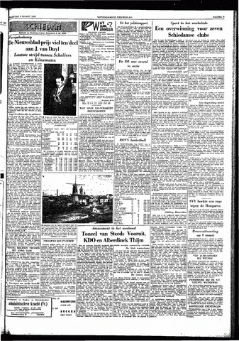 Rotterdamsch Nieuwsblad / Schiedamsche Courant / Rotterdams Dagblad / Waterweg / Algemeen Dagblad 1957-03-04