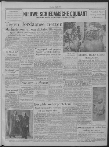 Nieuwe Schiedamsche Courant 1957-07-02