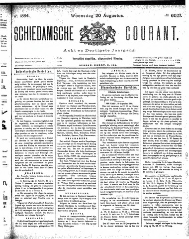 Schiedamsche Courant 1884-08-20