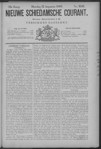 Nieuwe Schiedamsche Courant 1890-08-12