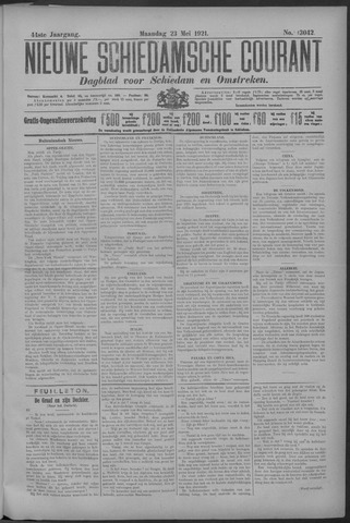 Nieuwe Schiedamsche Courant 1921-05-23