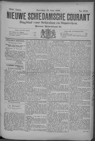 Nieuwe Schiedamsche Courant 1900-06-23