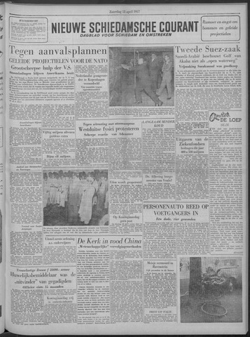 Nieuwe Schiedamsche Courant 1957-04-13