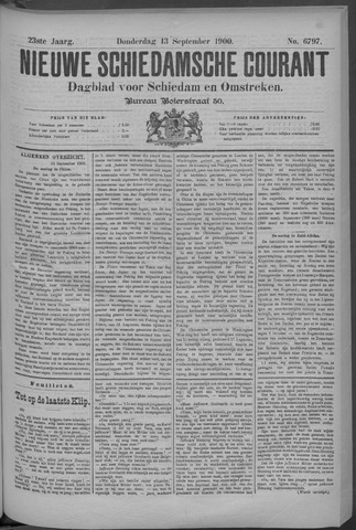 Nieuwe Schiedamsche Courant 1900-09-13