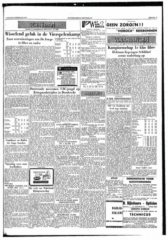 Rotterdamsch Nieuwsblad / Schiedamsche Courant / Rotterdams Dagblad / Waterweg / Algemeen Dagblad 1957-02-12