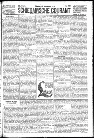 Schiedamsche Courant 1921-11-15