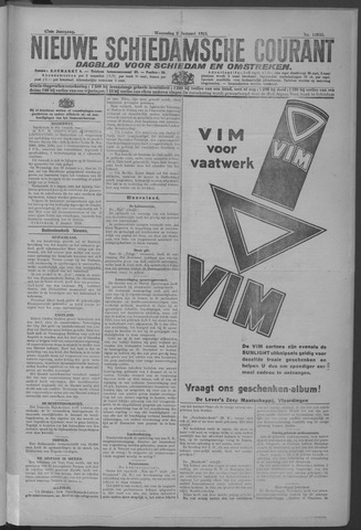 Nieuwe Schiedamsche Courant 1924-01-02