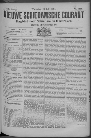 Nieuwe Schiedamsche Courant 1898-07-13