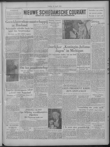 Nieuwe Schiedamsche Courant 1952-04-18