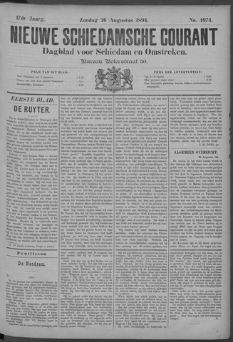 Nieuwe Schiedamsche Courant 1894-08-26