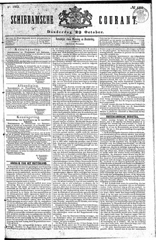 Schiedamsche Courant 1863-10-29