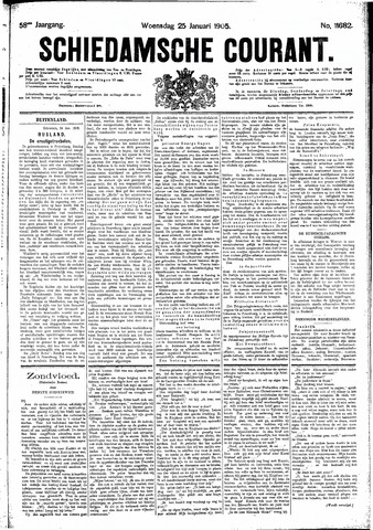 Schiedamsche Courant 1905-01-25
