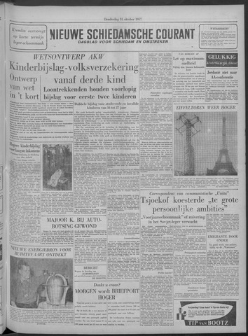 Nieuwe Schiedamsche Courant 1957-10-31