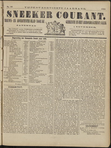 Sneeker Nieuwsblad nl 1890-11-01