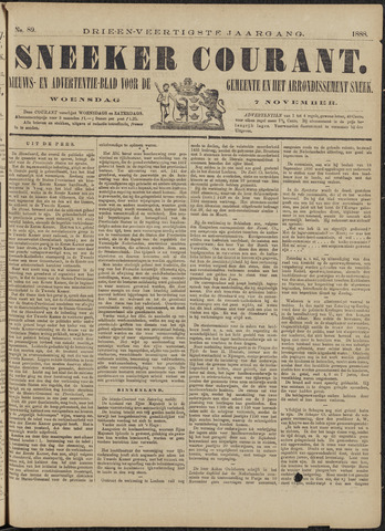 Sneeker Nieuwsblad nl 1888-11-07