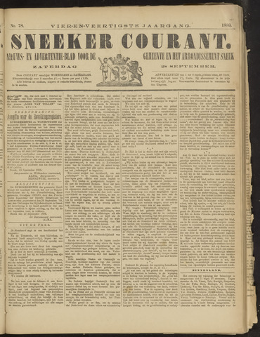Sneeker Nieuwsblad nl 1889-09-28