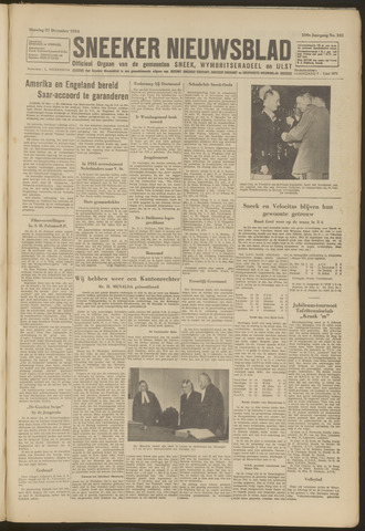 Sneeker Nieuwsblad nl 1954-12-21