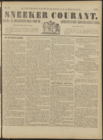 Sneeker Nieuwsblad nl 1893-06-14