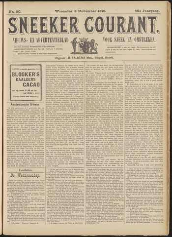 Sneeker Nieuwsblad nl 1910-11-09