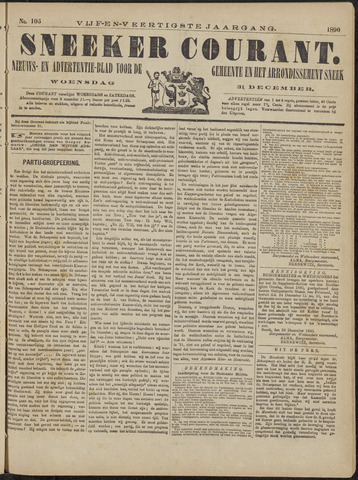 Sneeker Nieuwsblad nl 1890-12-31