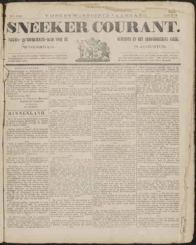 Sneeker Nieuwsblad nl 1870-08-31