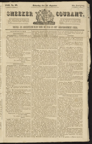 Sneeker Nieuwsblad nl 1849-08-25