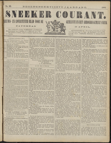 Sneeker Nieuwsblad nl 1884-04-19