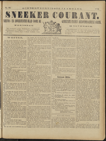 Sneeker Nieuwsblad nl 1893-11-22