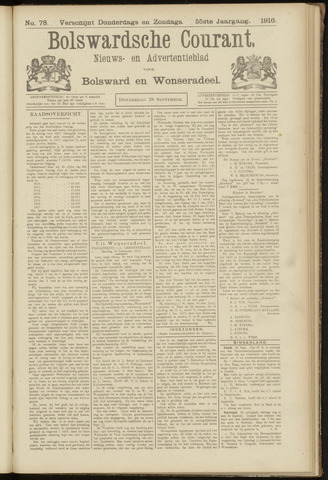 Bolswards Nieuwsblad nl 1916-09-28