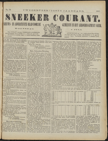 Sneeker Nieuwsblad nl 1887-07-06