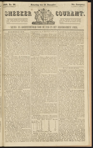 Sneeker Nieuwsblad nl 1848-11-11