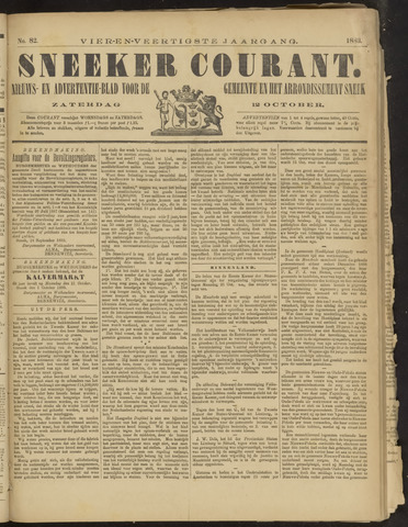 Sneeker Nieuwsblad nl 1889-10-12