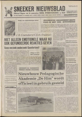 Sneeker Nieuwsblad nl 1974-04-04