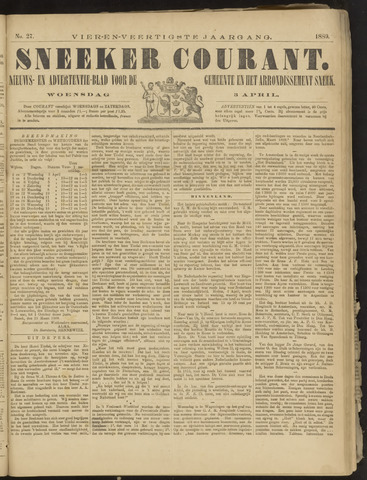 Sneeker Nieuwsblad nl 1889-04-03