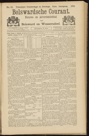 Bolswards Nieuwsblad nl 1912-06-27