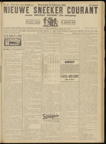 Sneeker Nieuwsblad nl 1929-02-27