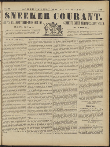 Sneeker Nieuwsblad nl 1893-04-29