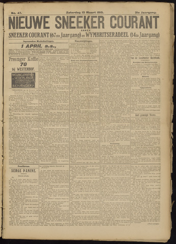 Sneeker Nieuwsblad nl 1915-03-13