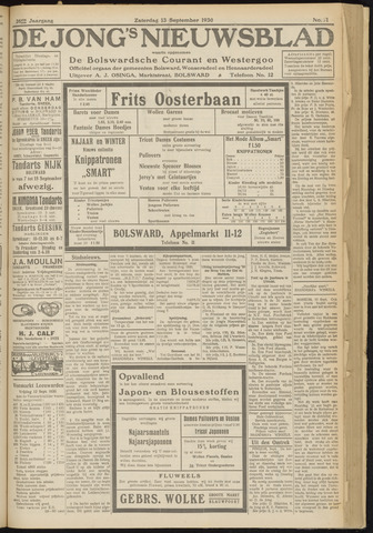 Bolswards Nieuwsblad nl 1930-09-13