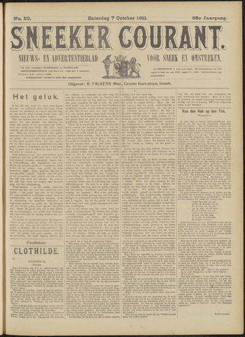 Sneeker Nieuwsblad nl 1911-10-07